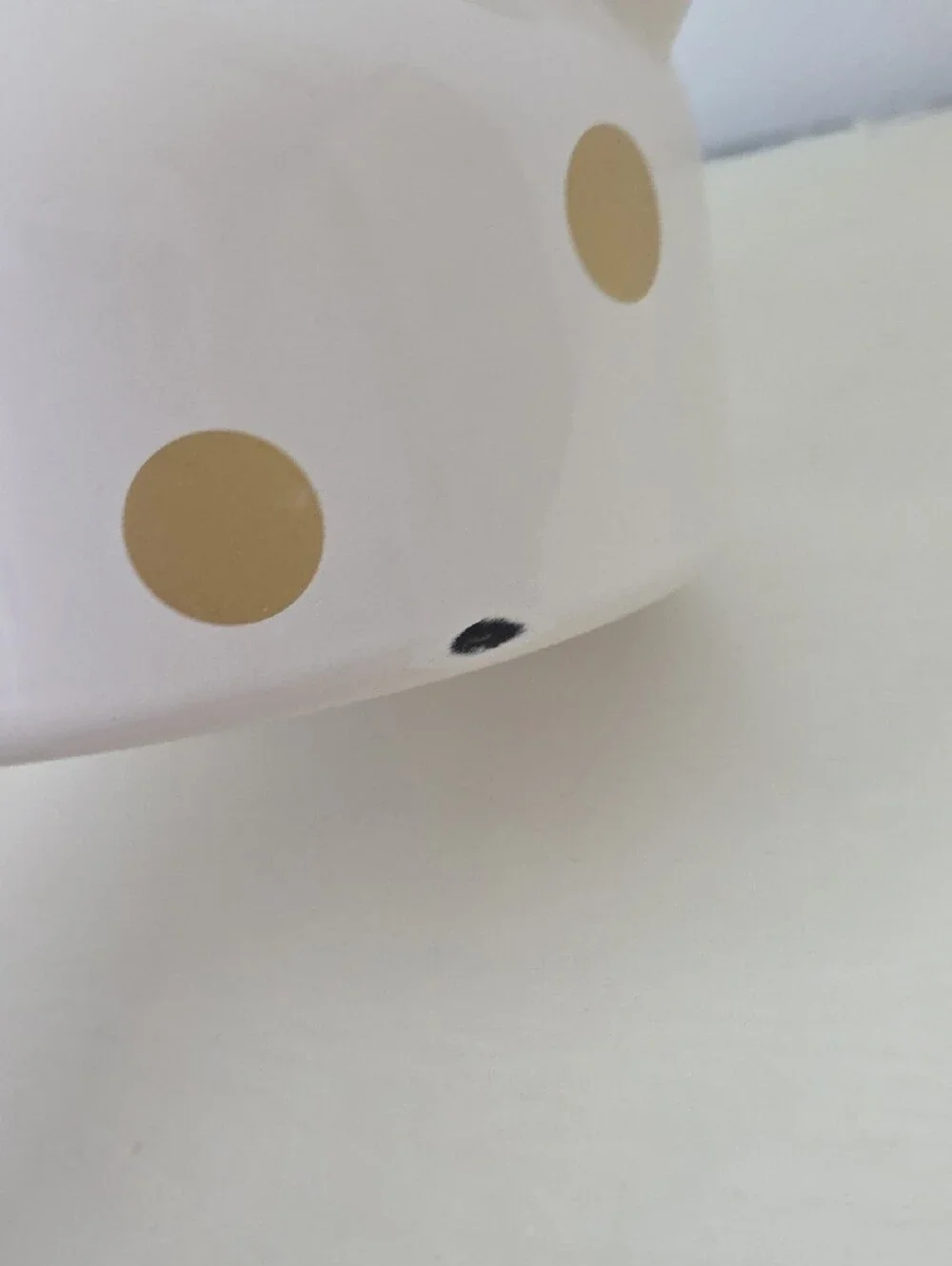 kate spade Cream Tea Kettle with Gold Polka Dots